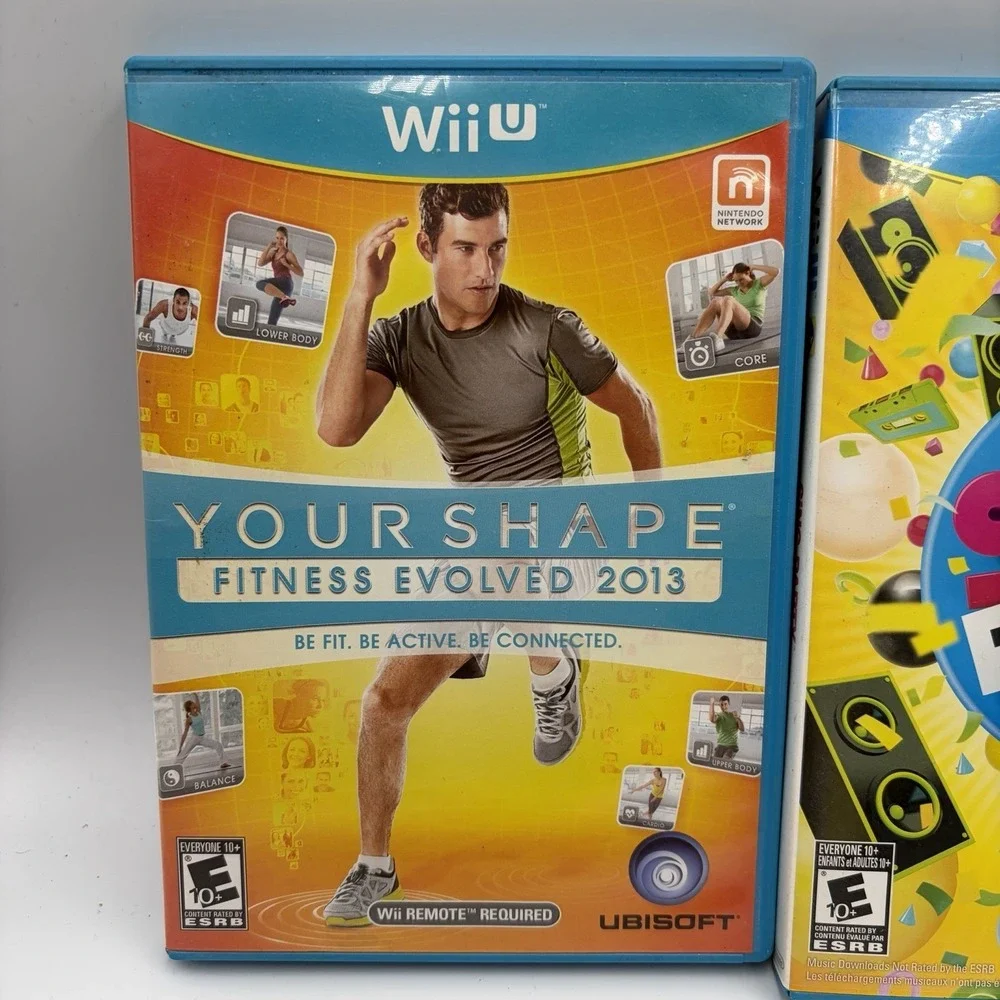 LOT OF 3 Wii U Games Bundle Just Dance‎ Kids 2014 Sing Party Your Shape Fitness